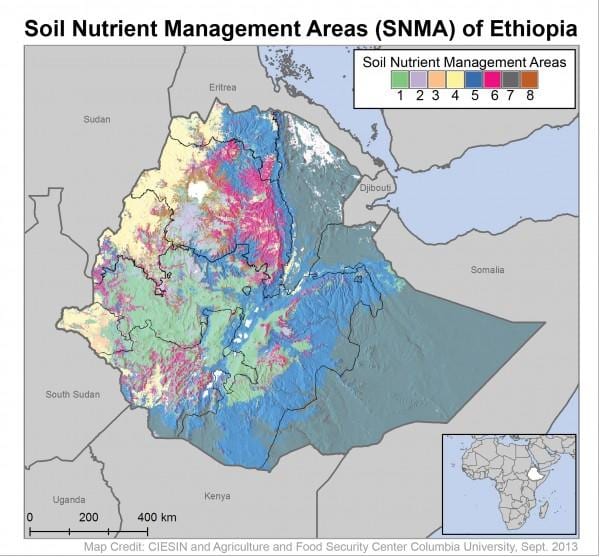 bản đồ của đất bản đồ của Ethiopia