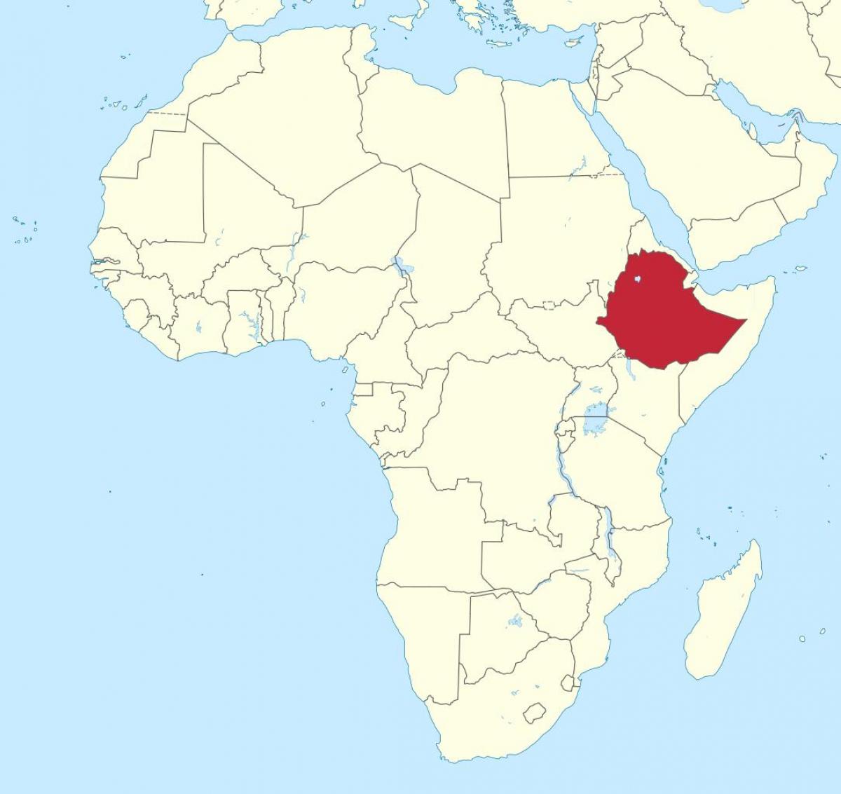 Ethiopia bản đồ châu phi - bản Đồ của phi đang ở Ethiopia (Đông Phi châu Phi )