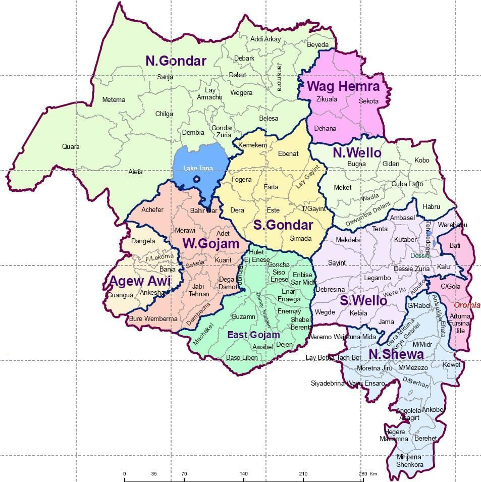 Ethiopia gondar bản đồ