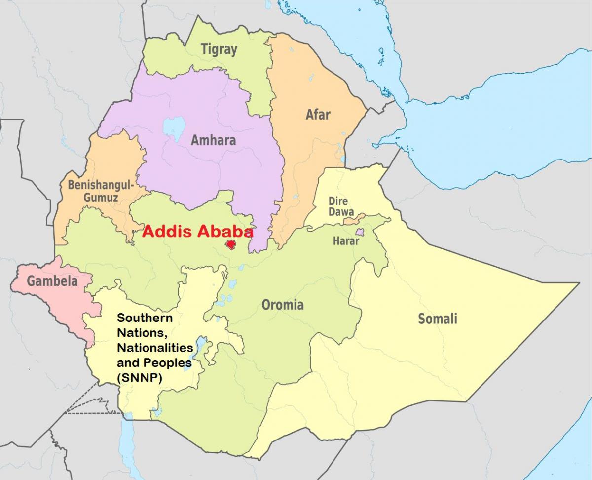 sydney Ethiopia bản đồ thế giới