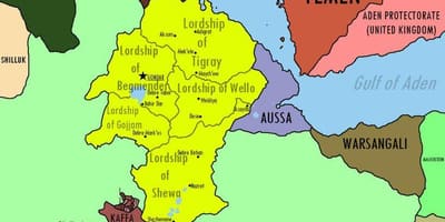 Bản đồ của đế quốc Ethiopia