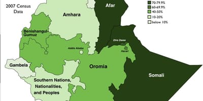 Bản đồ của bộ lạc Ethiopia