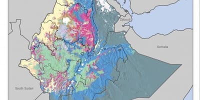 Bản đồ của đất bản đồ của Ethiopia