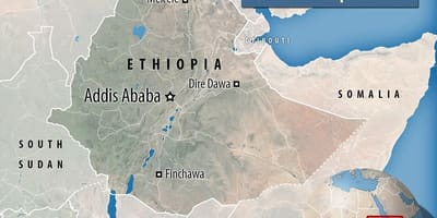 - Trầm cảm Ethiopia bản đồ