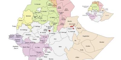 Ethiopia woreda bản đồ