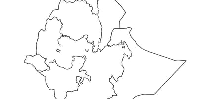 Bản đồ trắng của Ethiopia