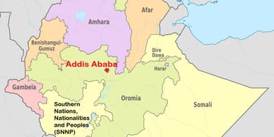 Sydney Ethiopia bản đồ thế giới